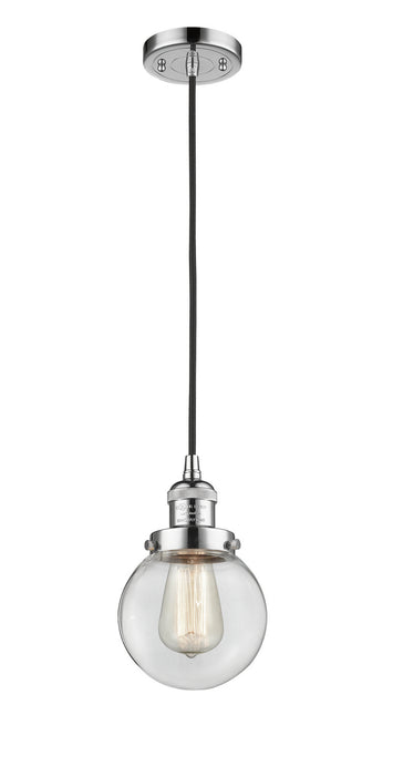 Innovations 201C-PC-G202-6 One Light Mini Pendant, Polished Chrome