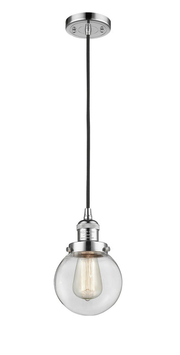 Innovations 201C-PC-G202-6-LED LED Mini Pendant, Polished Chrome