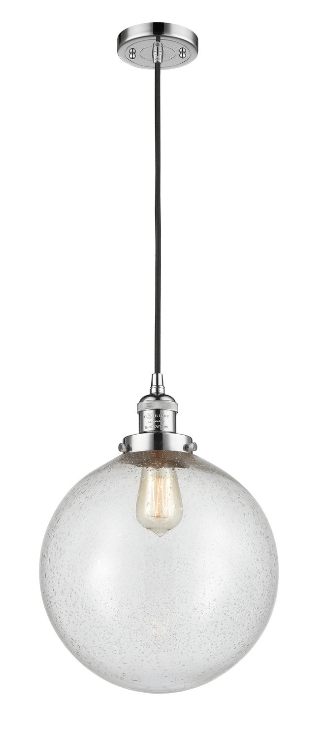Innovations 201C-PC-G204-12 One Light Mini Pendant, Polished Chrome