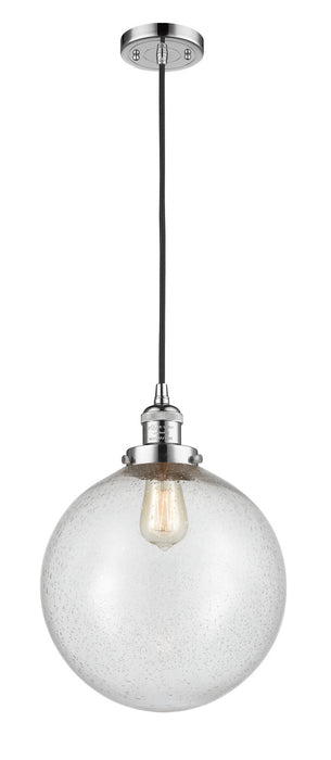 Innovations 201C-PC-G204-12 One Light Mini Pendant, Polished Chrome