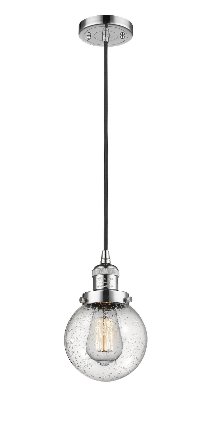 Innovations 201C-PC-G204-6-LED LED Mini Pendant, Polished Chrome