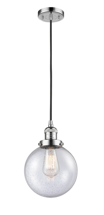 Innovations 201C-PC-G204-8 One Light Mini Pendant, Polished Chrome