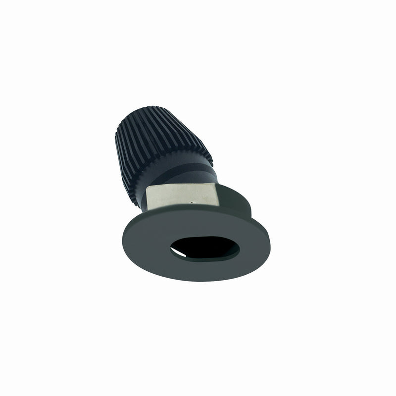 Nora Lighting NIOB-1RSL27XBB 1" Round Slot, Black Slot Aperture / Black Flange