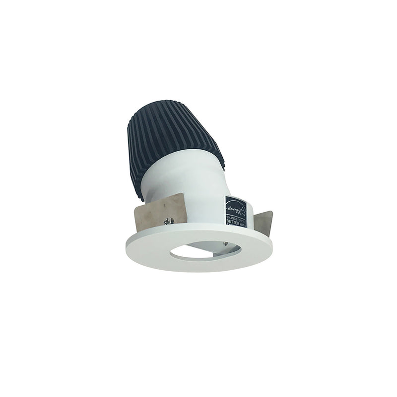 Nora Lighting NIOB-1RSL27XMPW 1" Round Slot, Matte Powder White Slot Aperture / Matte Powder White Flange