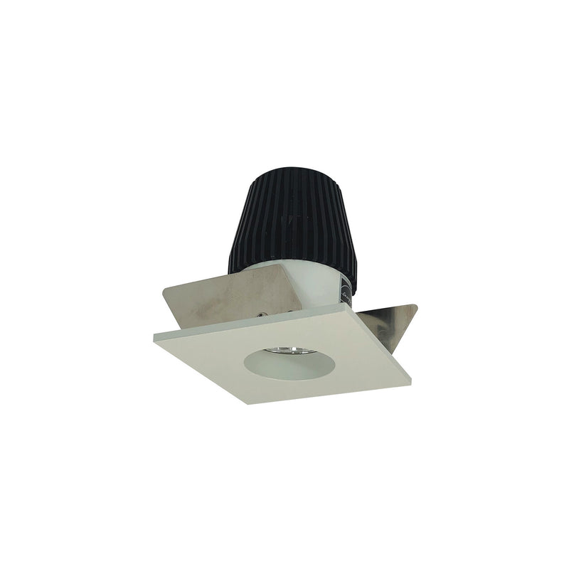 Nora Lighting NIOB-1SNGCDXWW 1" Square Straight Regressed, White Reflector / White Flange