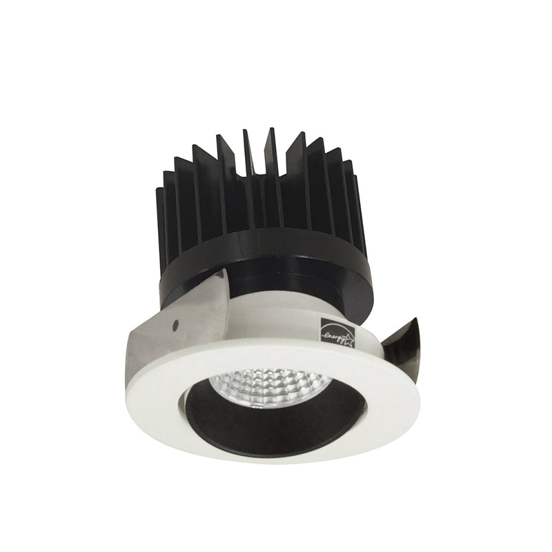 Nora Lighting NIOB-2RC50XBW/HL Adjustable Trim, Black Reflector / White Flange