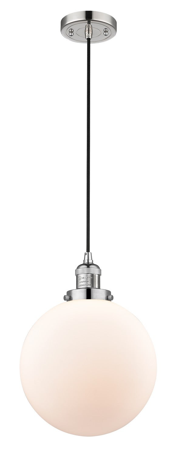 Innovations 201C-PN-G201-10-LED LED Mini Pendant, Polished Nickel