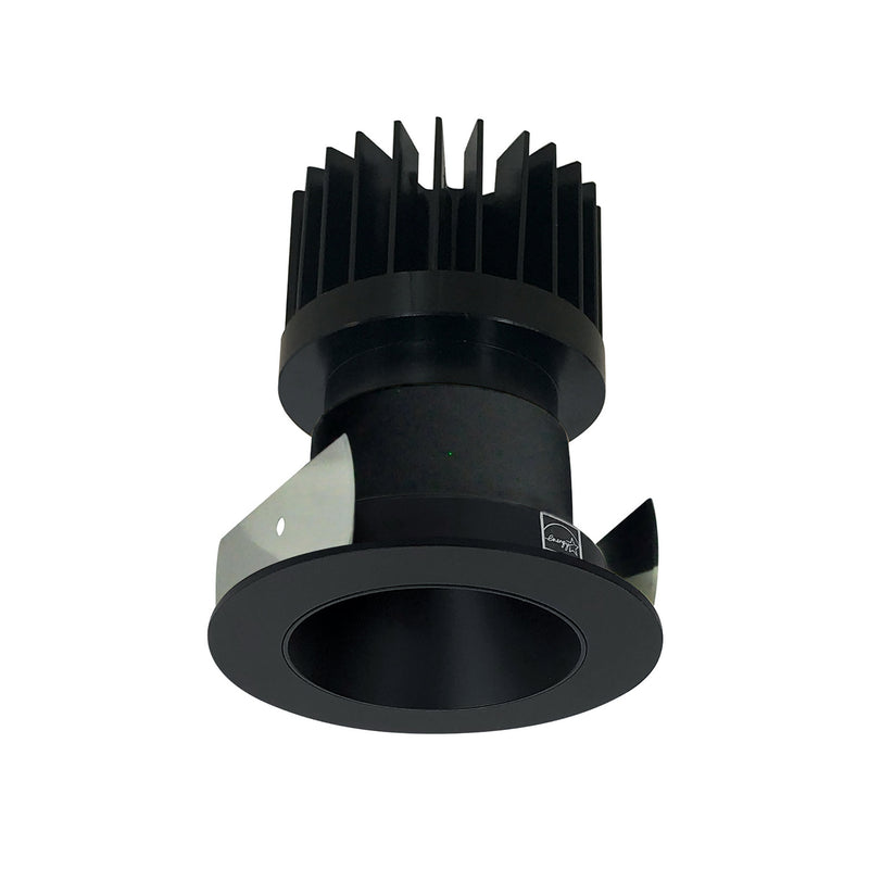 Nora Lighting NIOB-2RNDC50XBB/HL Non-Adjustable Trim, Black Reflector / Black Flange