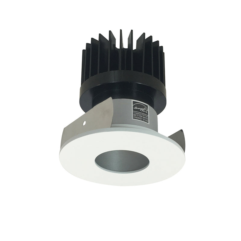 Nora Lighting NIOB-2RPH30XHZMPW/HL Non-Adjustable Trim, Haze Pinhole / Matte Powder White Flange