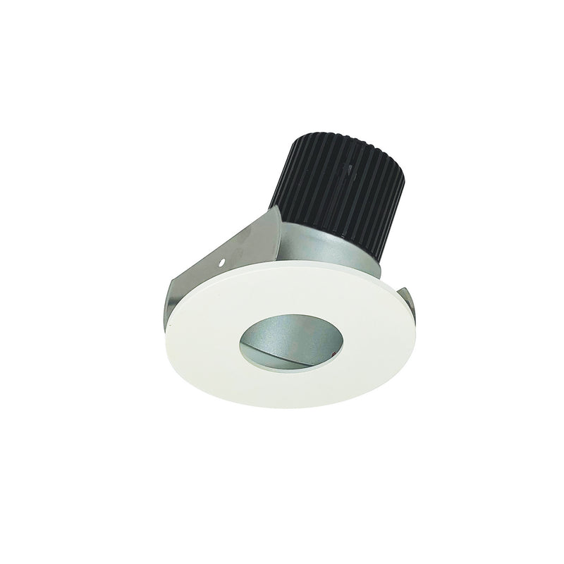 Nora Lighting NIOB-2RPHA35XHZMPW/10 2" Round Pinhole Adj, Haze Pinhole / Matte Powder White Flange