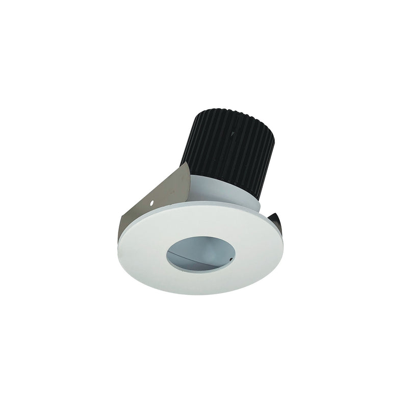 Nora Lighting NIOB-2RPHA50XMPW 2" Round Pinhole Adj, Matte Powder White Pinhole / Matte Powder White Flange