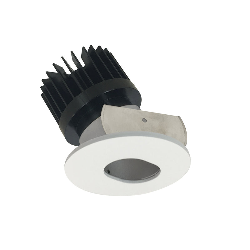 Nora Lighting NIOB-2RSL27XHZMPW/HL Trim, Haze Slot Aperture / Matte Powder White Flange