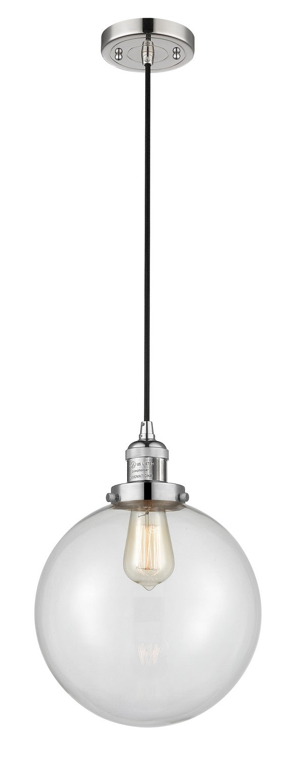 Innovations 201C-PN-G202-10-LED LED Mini Pendant, Polished Nickel