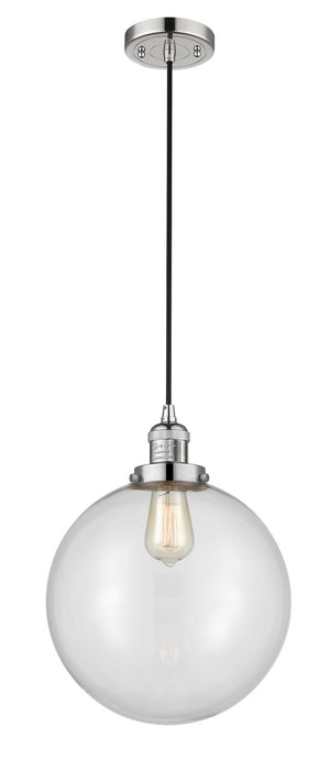 Innovations 201C-PN-G202-12-LED LED Mini Pendant, Polished Nickel