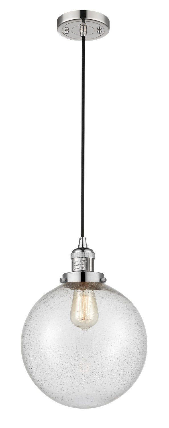 Innovations 201C-PN-G204-10-LED LED Mini Pendant, Polished Nickel