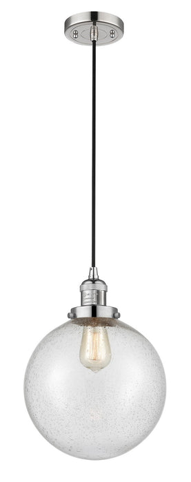 Innovations 201C-PN-G204-10-LED LED Mini Pendant, Polished Nickel