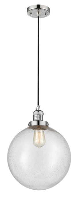 Innovations 201C-PN-G204-12 One Light Mini Pendant, Polished Nickel
