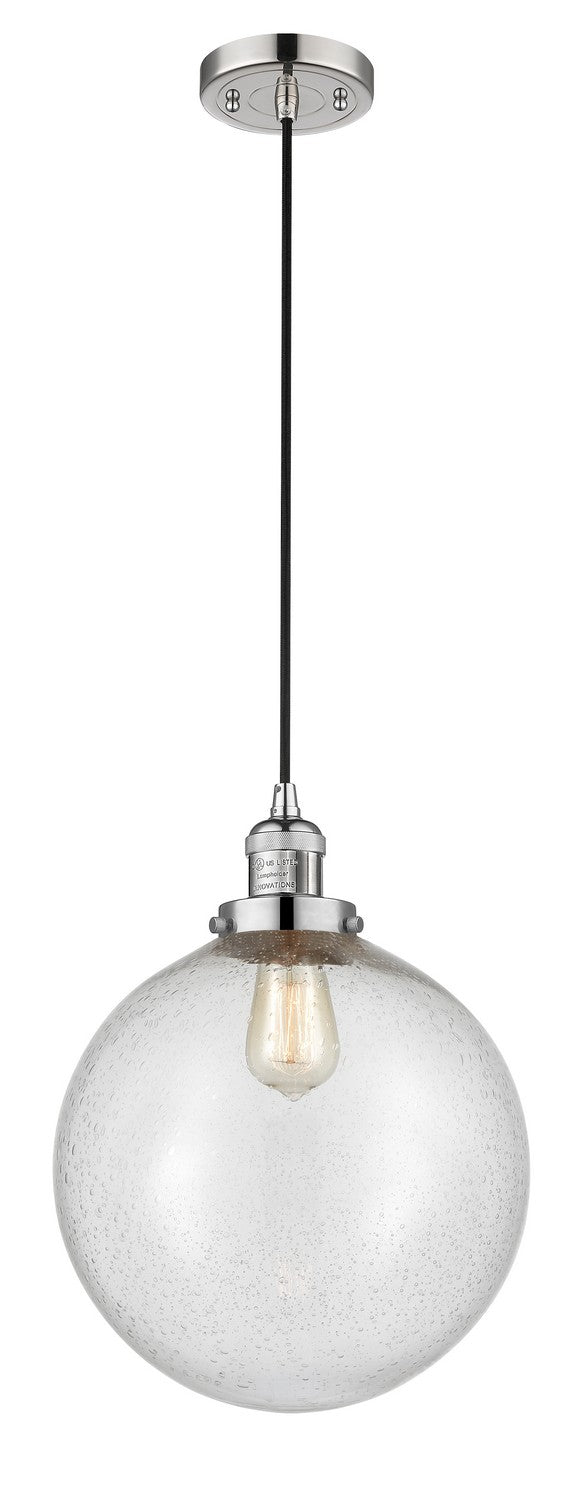 Innovations 201C-PN-G204-12-LED LED Mini Pendant, Polished Nickel