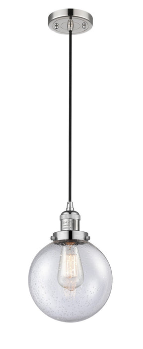 Innovations 201C-PN-G204-8-LED LED Mini Pendant, Polished Nickel