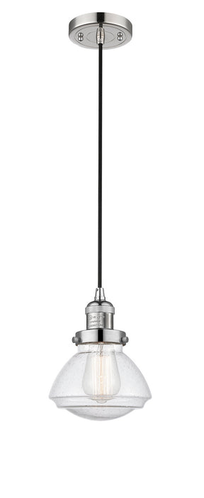 Innovations 201C-PN-G324 One Light Mini Pendant, Polished Nickel