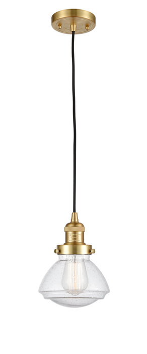 Innovations 201C-SG-G324 One Light Mini Pendant, Satin Gold