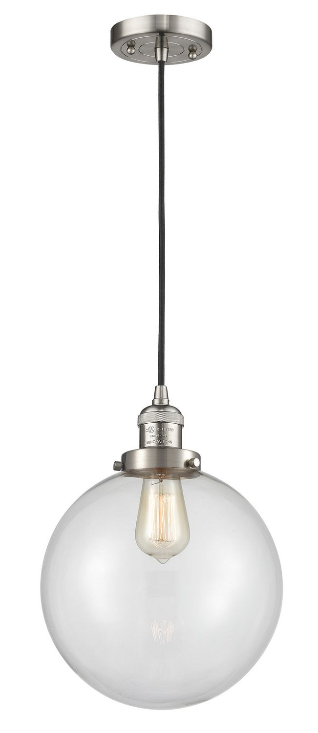 Innovations 201C-SN-G202-10-LED LED Mini Pendant, Brushed Satin Nickel