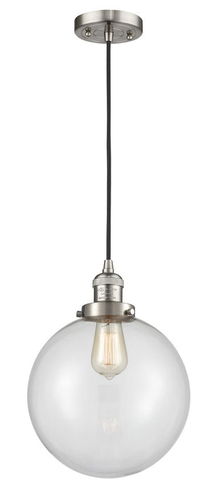 Innovations 201C-SN-G202-10-LED LED Mini Pendant, Brushed Satin Nickel