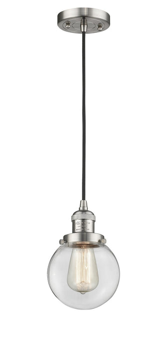 Innovations 201C-SN-G202-6-LED LED Mini Pendant, Brushed Satin Nickel