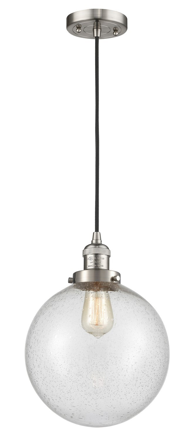 Innovations 201C-SN-G204-10-LED LED Mini Pendant, Brushed Satin Nickel