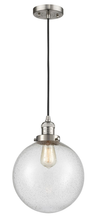 Innovations 201C-SN-G204-10-LED LED Mini Pendant, Brushed Satin Nickel