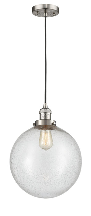 Innovations 201C-SN-G204-12 One Light Mini Pendant, Brushed Satin Nickel