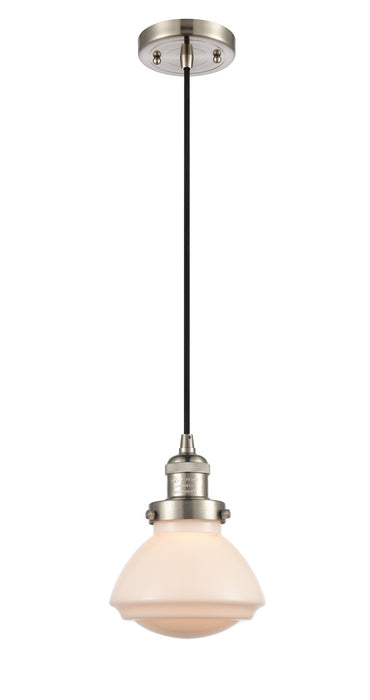 Innovations 201C-SN-G321 One Light Mini Pendant, Brushed Satin Nickel