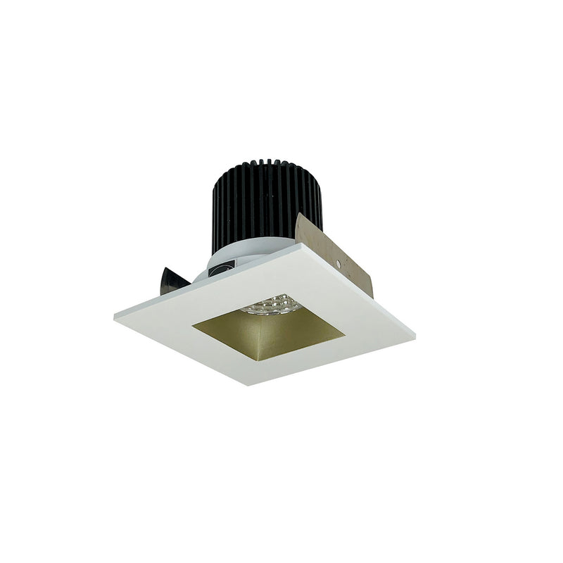 Nora Lighting NIOB-2SNDSQ35XCHMPW/10 Trim, Champagne Haze Reflector / Matte Powder White Flange