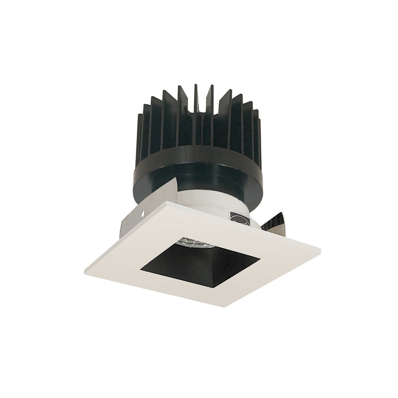 Nora Lighting NIOB-2SNDSQ40XBW/HL Trim, Black Reflector / White Flange