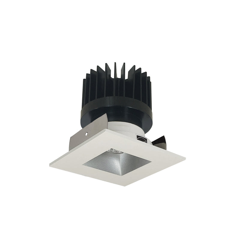 Nora Lighting NIOB-2SNDSQ40XHZMPW/HL Trim, Haze Reflector / Matte Powder White Flange