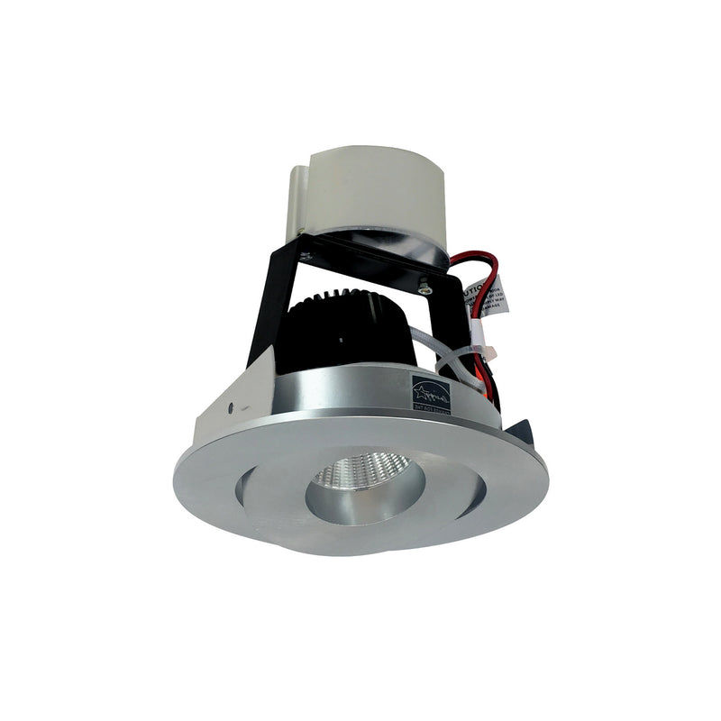 Nora Lighting NIR-4RGCDXNN 4" Retrofit Round Gimbal Adj., Natural Metal
