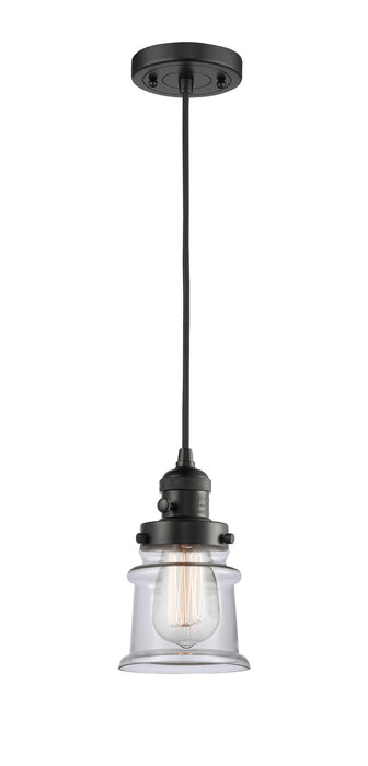 Innovations 201CSW-BK-G182S One Light Mini Pendant, Matte Black