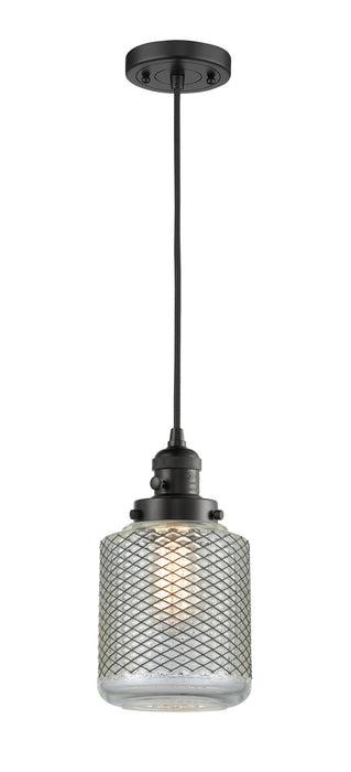 Innovations 201CSW-BK-G262 One Light Mini Pendant, Matte Black