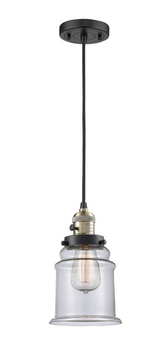 Innovations 201CSW-BAB-G182 One Light Mini Pendant, Black Antique Brass