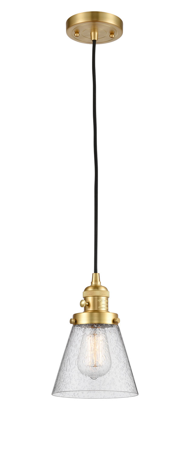 Innovations 201CSW-SG-G64 One Light Mini Pendant, Satin Gold