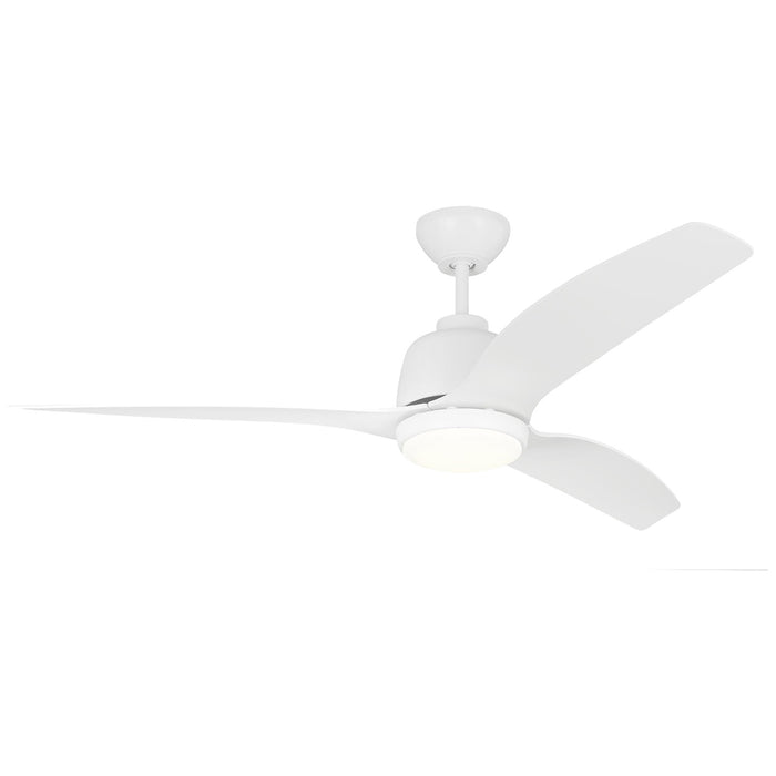Visual Comfort Fan 3AVLCR54RZWD 54" Ceiling Fan, Matte White