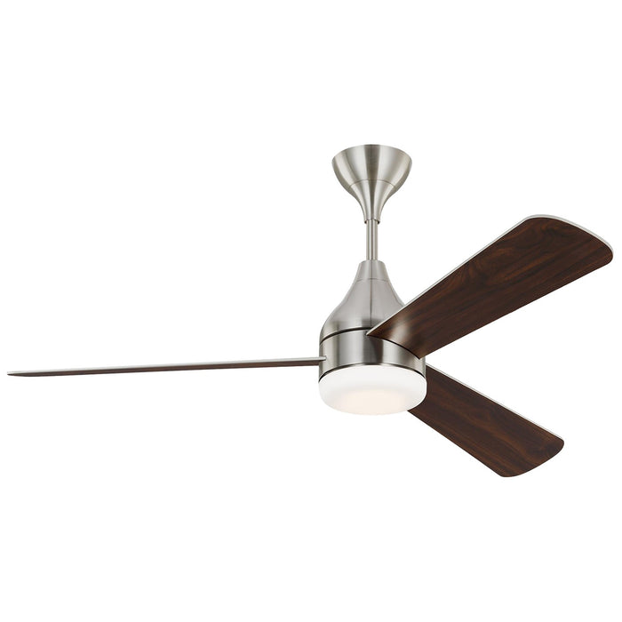 Visual Comfort Fan 3STMSM52BSD 52" Ceiling Fan, Brushed Steel