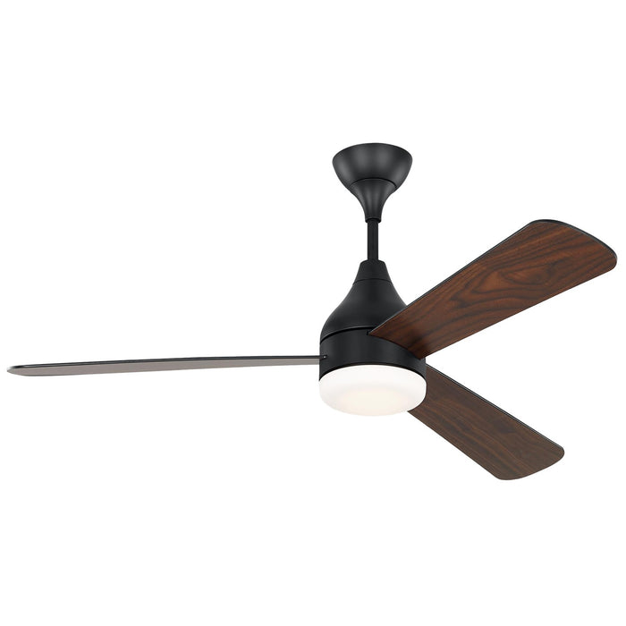 Visual Comfort Fan 3STMSM52MBKD 52" Ceiling Fan, Midnight Black