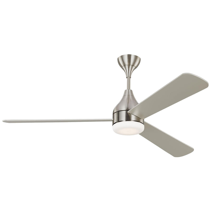 Visual Comfort Fan 3STMSM60BSD 60" Ceiling Fan, Brushed Steel