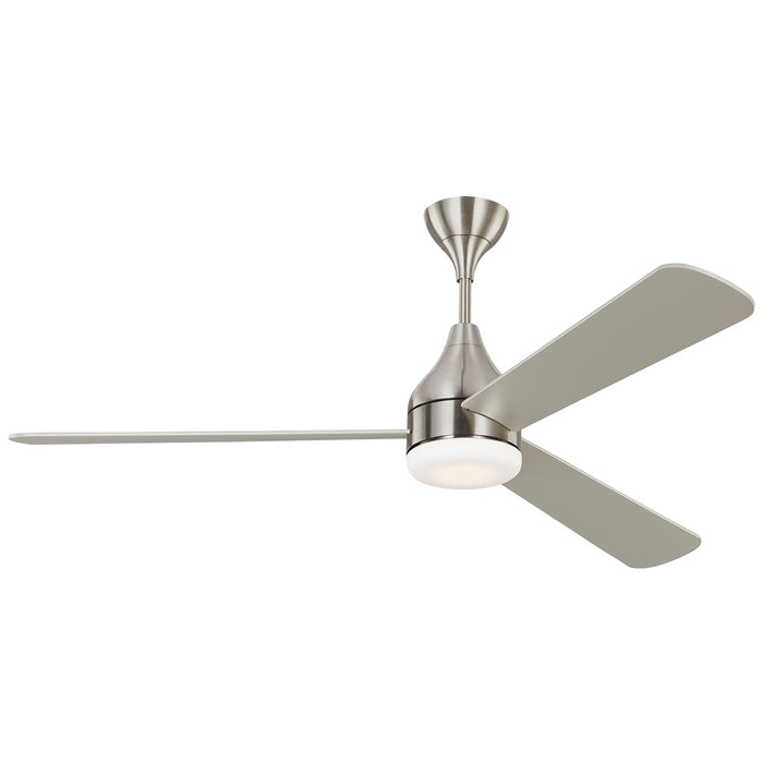 Visual Comfort Fan 3STMSM60BSD 60" Ceiling Fan, Brushed Steel