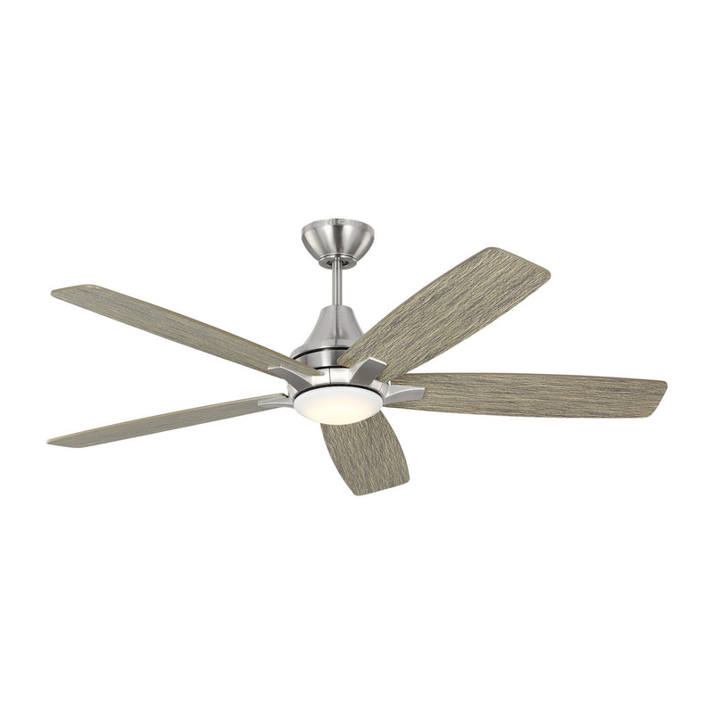 Generation Lighting 5LWDR52BSLGD 52" Ceiling Fan, Brushed Steel