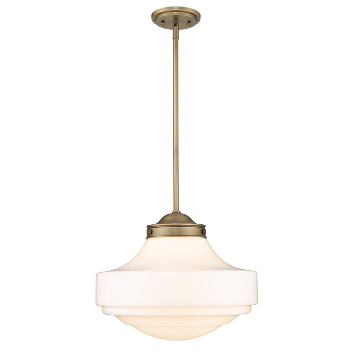 Golden 0508-L MBS-VMG One Light Pendant, Modern Brass