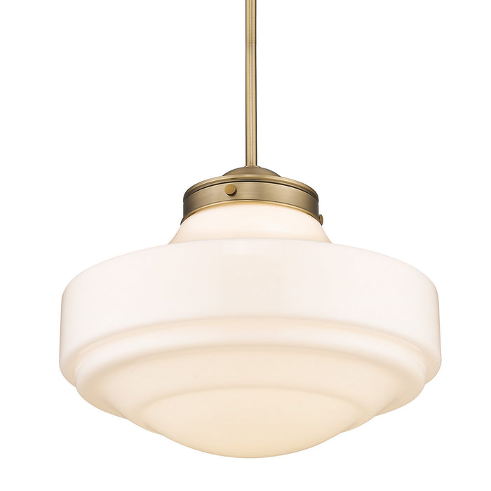 Golden 0508-L MBS-VMG One Light Pendant, Modern Brass