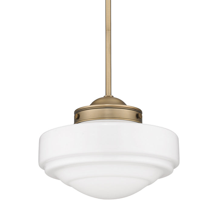 Golden 0508-M MBS-VMG One Light Pendant, Modern Brass