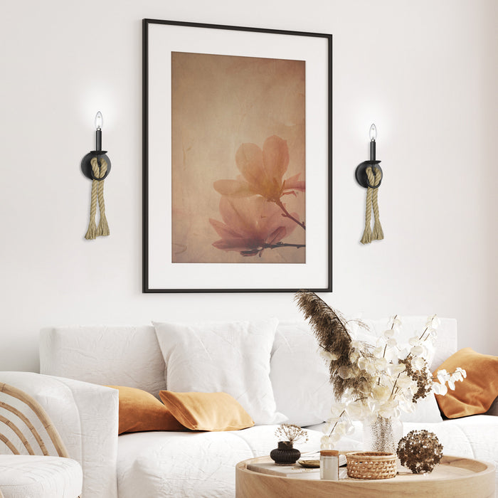 Golden 1083-1W BLK One Light Wall Sconce, Matte Black